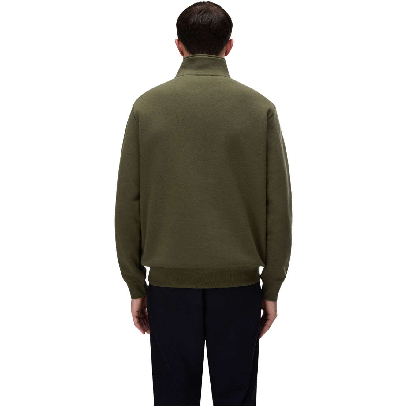 2026 Napapijri Mens Box Logo Half Zip Sweat NP0A8B33G1F - Olive Night
